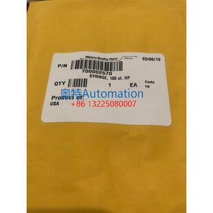 Waters沃特世进样针700002570 SYRINGE 100ul原装促销议价$