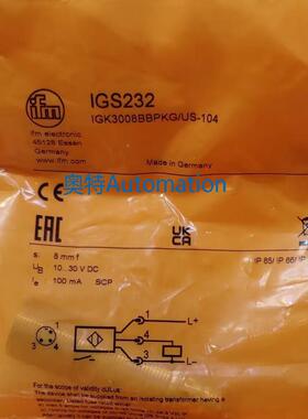 IFM IGS232 IGS212 IGS234 IGS237 全新原装易福门 现货议价$