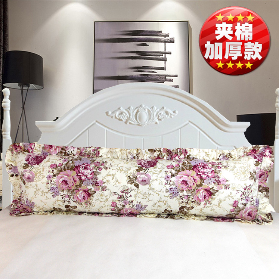 加厚夹棉绗缝双人枕头套