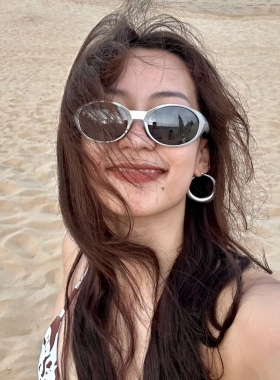 骑行连体2026春夏银色墨镜偏光徒步运动前卫科技风太阳眼镜男女潮