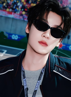 2026春夏新潮帅气个性黑框猫眼男士墨镜高级感显脸小防晒太阳眼镜