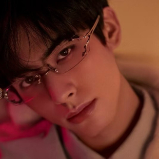 帅在心巴上2026个性高级感轻奢无框眼镜小众平光镜Y2K凹造型墨镜