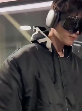 黑酷全包围户外连体骑行防风未来感墨镜男士Y2K大框防晒太阳眼镜