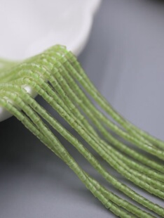 天然橄榄石级细圆管2mm/串珠材料