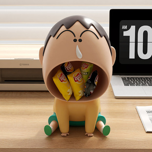 阿呆客厅桌面钥匙收纳托盘入户玄关入门乔迁新居礼品软装饰品摆件