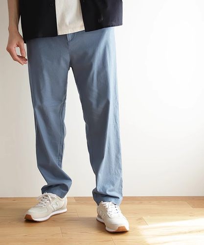 NIKOAND长裤锥形裤微弹力丝麻