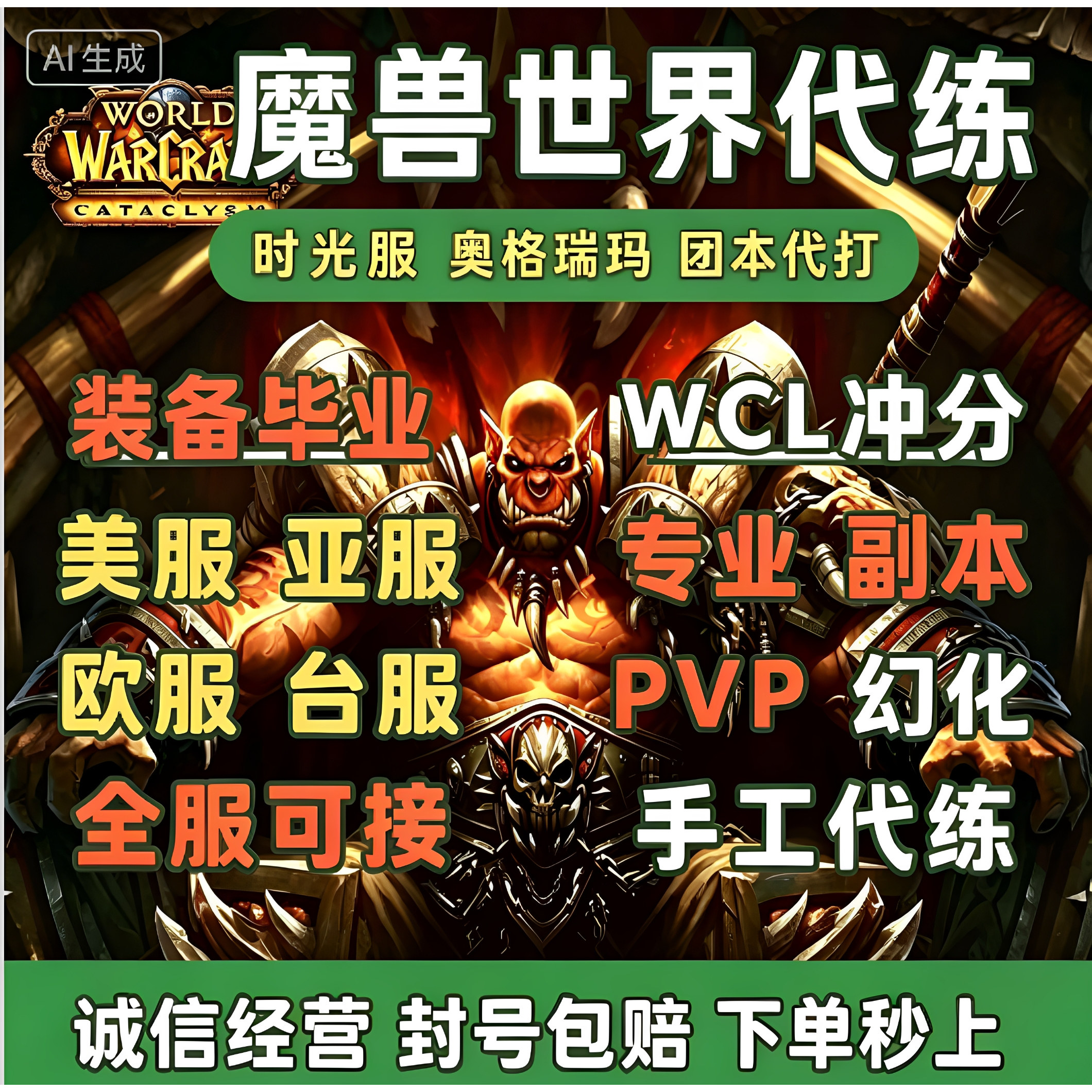魔兽世界怀旧服熊猫人团本代打刷天神冲专业橙披时光服清CD冲分图片