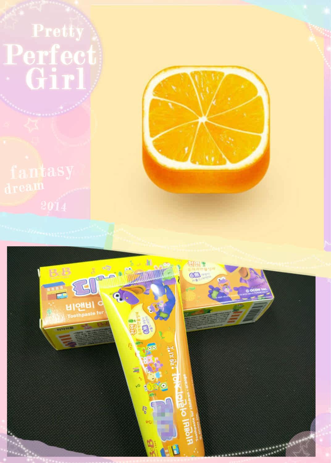 security food Level the republic of korea BAO Rather Children 6 toothpaste 80ml Keeping Oral hygiene Orange flavorin the Care cleaners/Sanitary napkins/Paper/Aromatherapy , Shampoo bath/Personal cleanliness , Oral Care , Toothpaste  category - from Buy2taobao.com to provide professional Taobao agent buy service