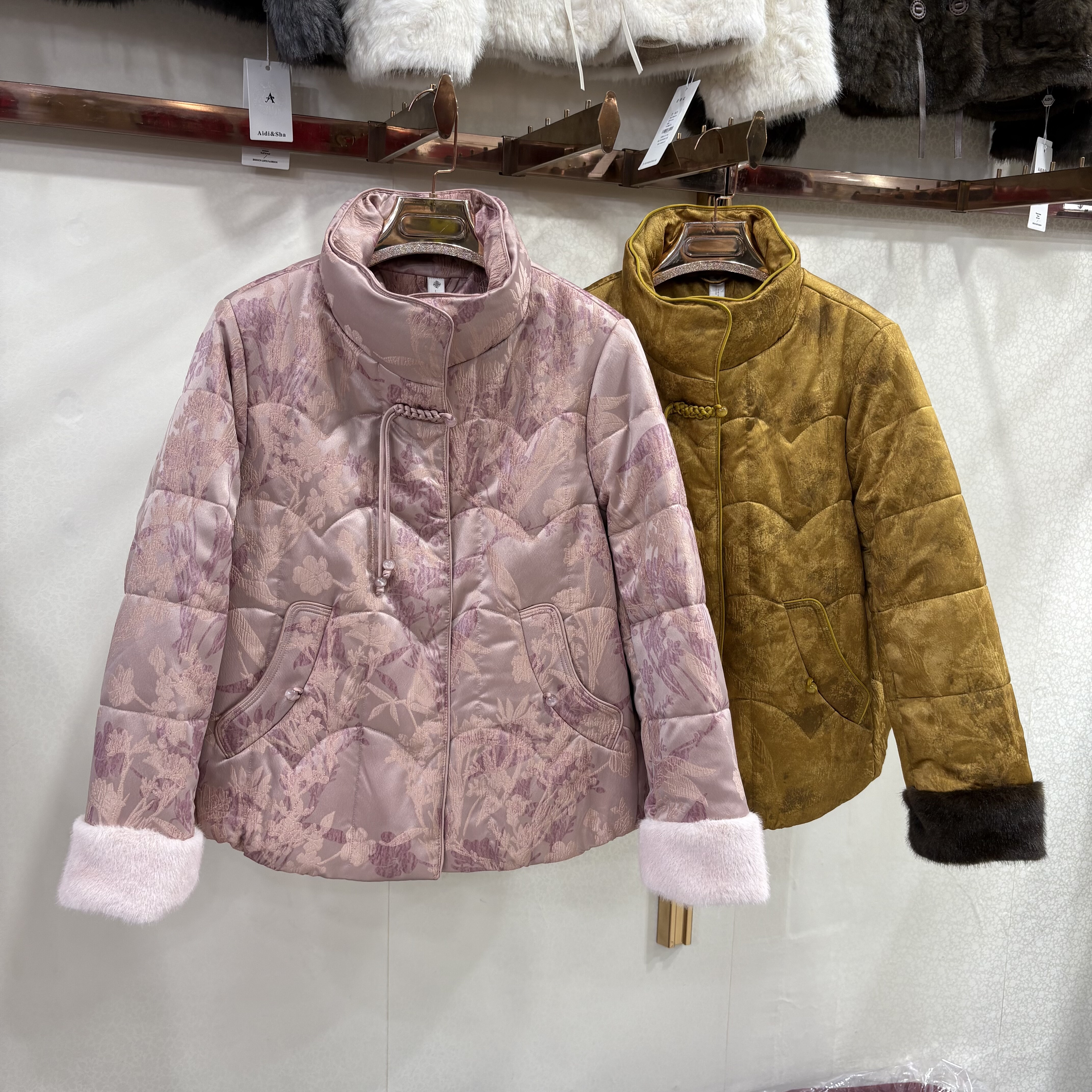 雨格A530专柜正品冬季新款羊绒服新中式国风独特漂亮气质保暖外套