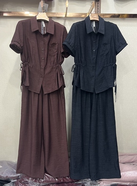 俏蒂812专柜正品时尚衬衫女夏装气质套装洋气2026妈妈夏季两件套