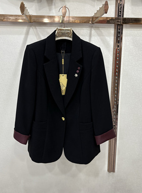 云25Z-01专柜正品春秋新款时尚气质修身减龄一粒扣西装外套女装潮
