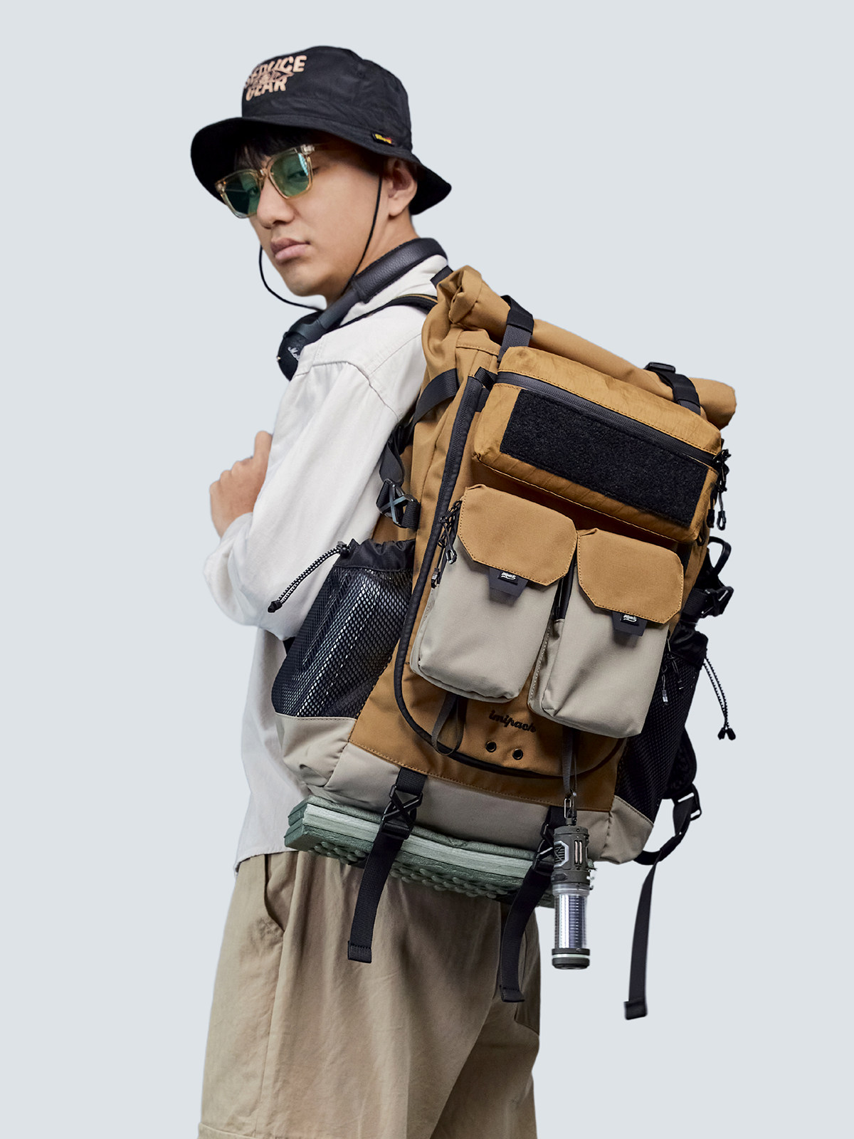 Рюкзак iMipack, мужской рюкзак для компьютера, ноутбука, путешествий на открытом воздухе, кемпинга, альпинизма большой емкости, женская походная сумка Изображение 1