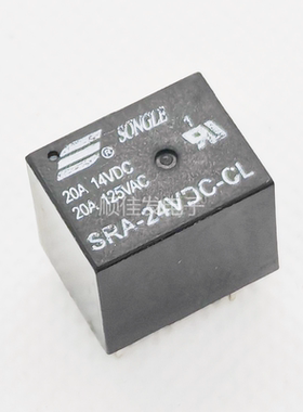 SRA-24VDC-CL T74 全新原装 24VDC 松乐 电源继电器 5脚 一开一闭