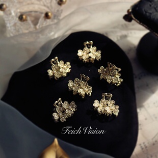 幸愿一生同草树~FEICH三叶草幸运小抓夹盘发爪子可爱清新爪子发饰