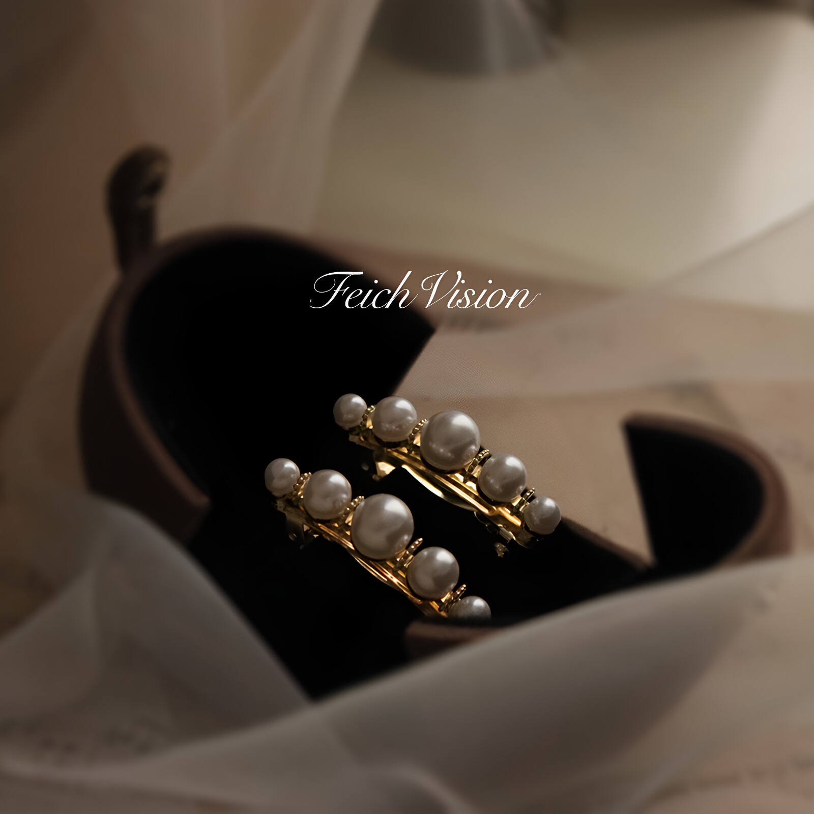 FEICH新品高货仿珍珠弹簧夹个性侧边夹子复古甜美发夹韩版发饰品