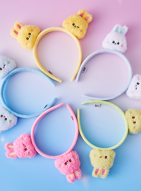 LINE FRIENDS NEWJEANS bunini毛绒公仔发箍发夹可爱敷面膜女头饰
