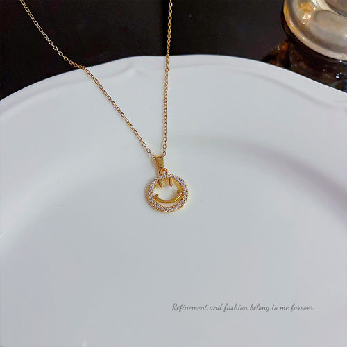 跨境笑口常开精致微镶萌