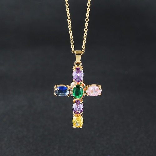 跨境欧美复古十字架璀璨