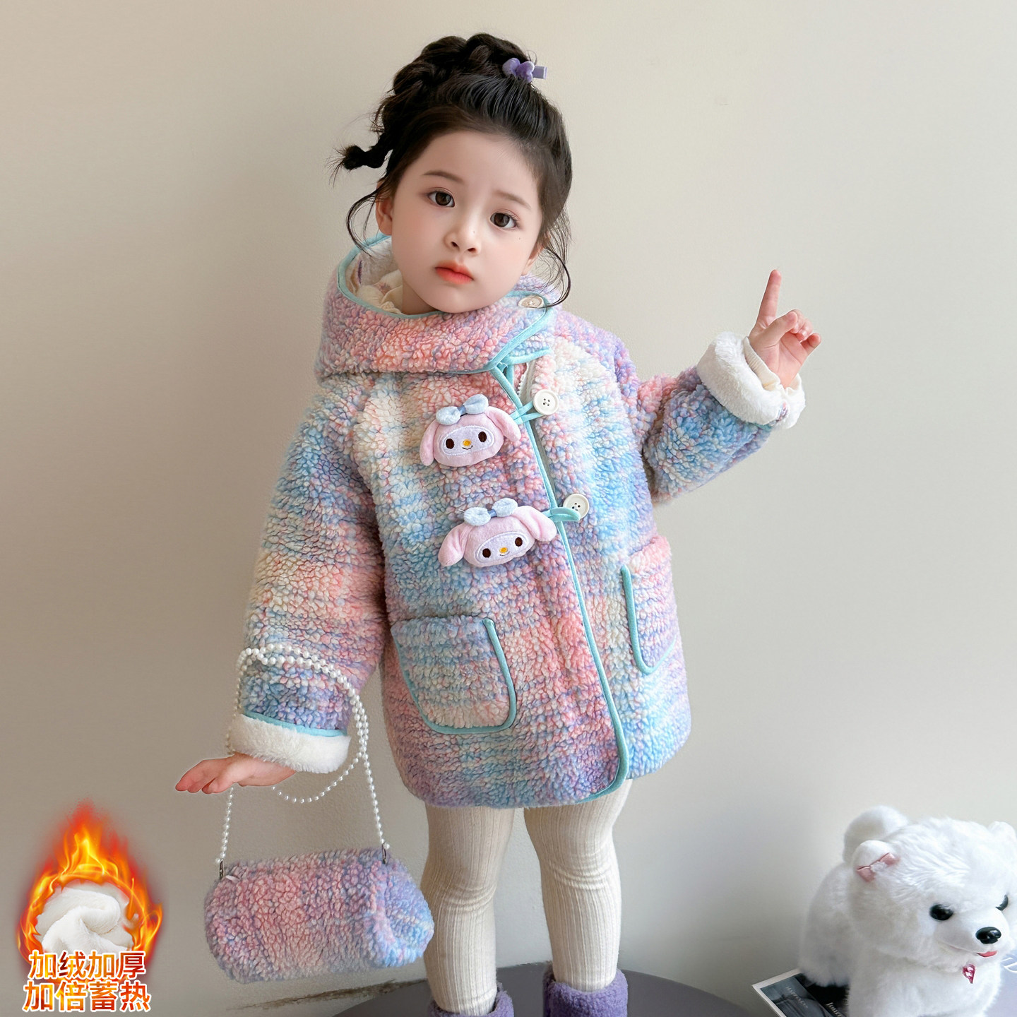 女童外套秋冬2025新款