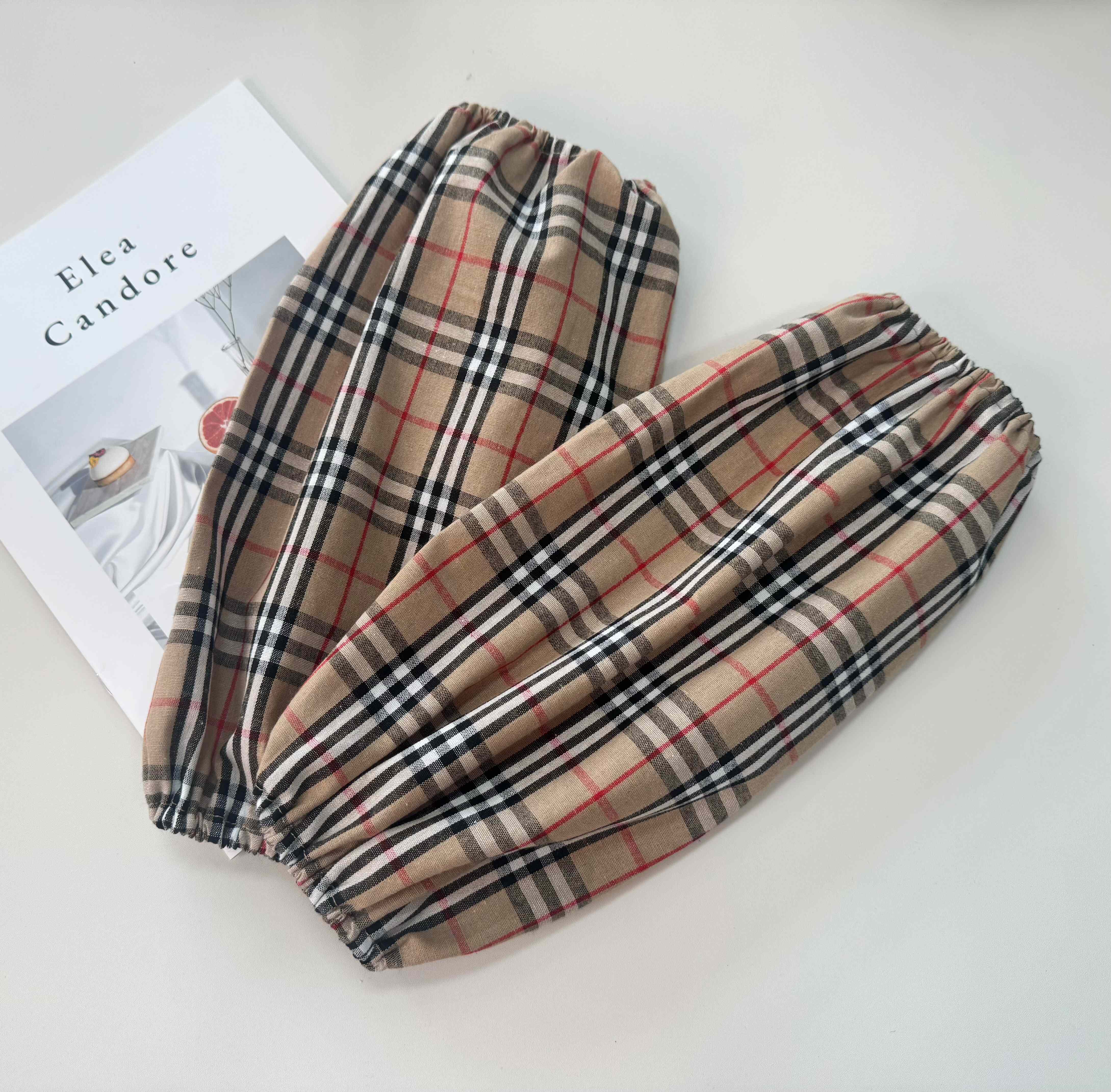 羽绒服时尚长款袖套棉布女士办公围裙套装