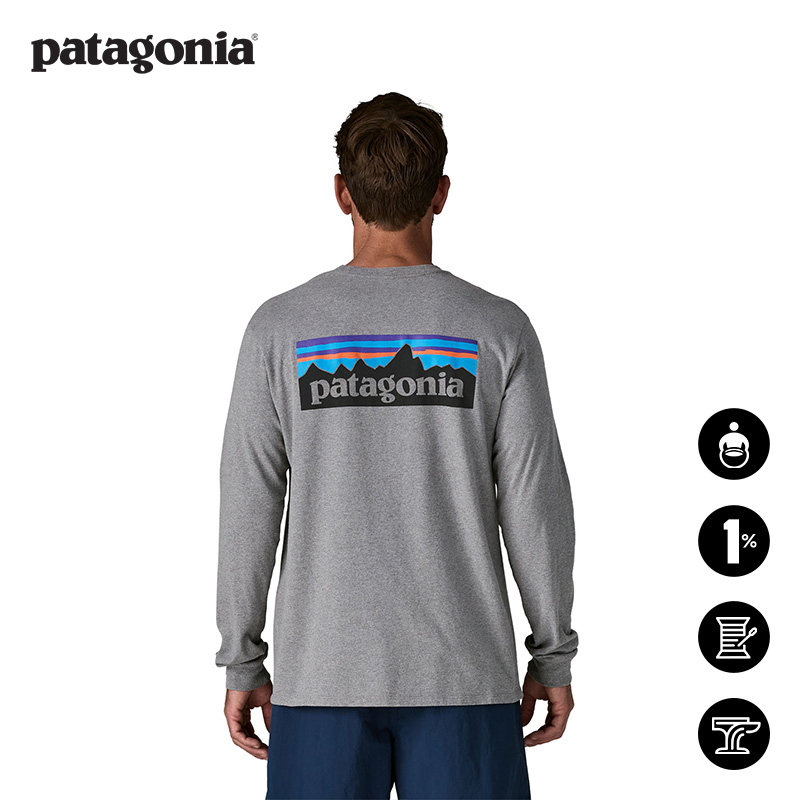 男士长袖T恤经典P-6 Logo 38518 Patagonia巴塔哥尼亚