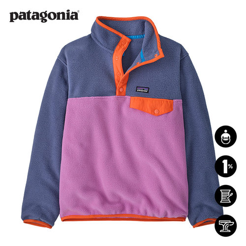 patagonia大童抓绒套头衫