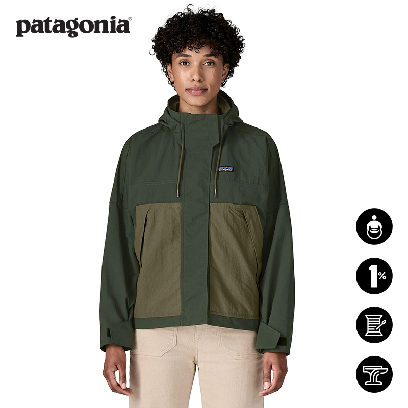 patagonia女士连帽休闲夹克