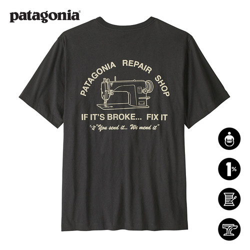 patagonia男士棉质短袖T恤