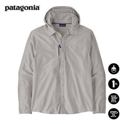 patagonia男士飞钓防晒连帽衫