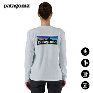 女士混纺长袖T恤L/S P-6 Logo 37603 patagonia巴塔哥尼亚