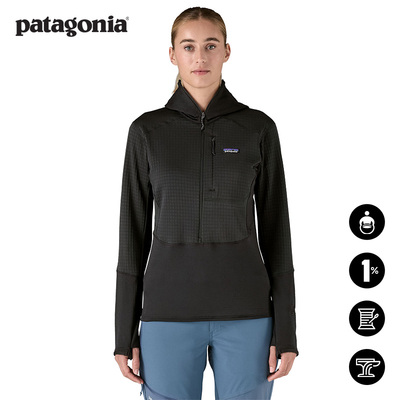 patagonia女士连帽抓绒套头衫