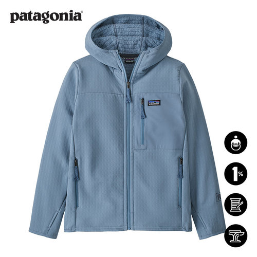 patagonia大童抓绒连帽衫