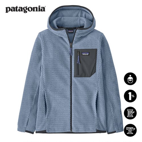 patagonia大童抓绒连帽衫