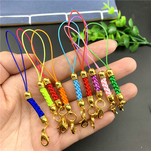 DIY手工饰品材料配件金圈龙虾扣手机绳公仔玩具吊坠挂绳包挂件绳
