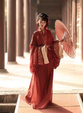 原创【神明】复原款马山楚墓战国袍拖尾直裾大放量日常直裾袍鱼尾