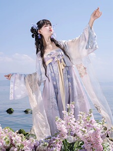 2026夏季新款汉服女【藤雨落】唐制齐胸裙法门寺短外披小唐国风