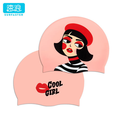 速浪游泳帽女长发不勒头加大