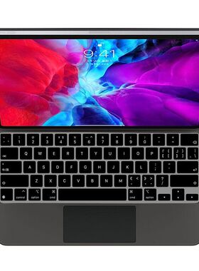 适用苹果2020ipad五笔pro12.9快捷键保护贴10.2妙控11无线2021蓝牙键盘膜可爱高透tpu硅胶彩绘防尘罩win10