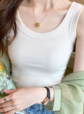 吊带背心女2025夏日季新款多巴胺夏季无袖薄款外搭上衣