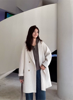 2025新款气质双面呢大衣女秋冬季时尚高级感短款小个子毛呢外套