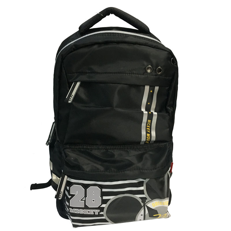 黑色长风休闲背包ML0401C中小学生休闲书包休闲包