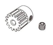 16210系列无刷电机原厂专用齿轮带螺丝 16209 美嘉欣16207 19208
