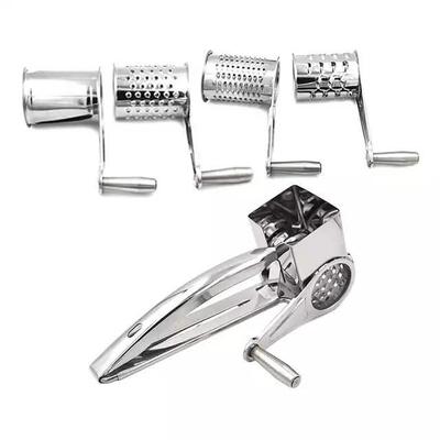 4 PCS Set Cheese Grater Hand-operated Rotary 奶酪芝士刨丝器
