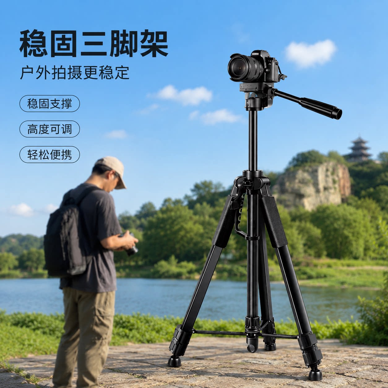 钓鱼灯专用支架三脚架图片
