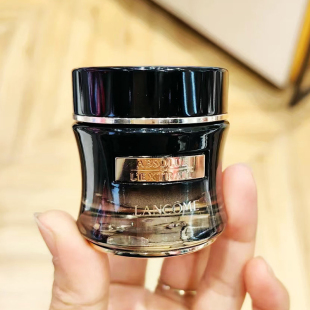 兰蔻全新黑金臻宠眼霜15ml带花瓣按摩棒 淡纹紧致 白盒会员礼