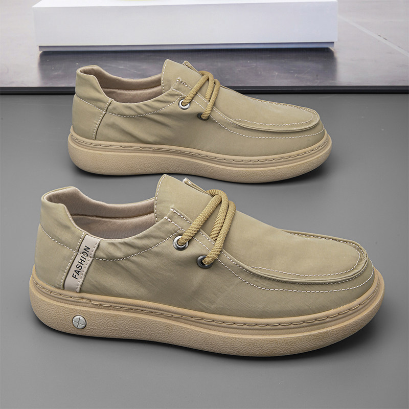 KFT脚王帆布鞋男款夏季冰丝透气百搭运动休闲鞋男士懒人一脚蹬老