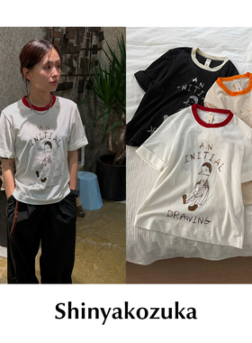 【SALE】CETTCE 现货 Shinyakozuka 圆领匹诺曹图案短袖T恤上衣