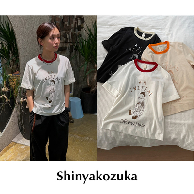 【SALE】CETTCE 现货 Shinyakozuka 圆领匹诺曹图案短袖T恤上衣