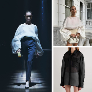 折扣现货 CETTCE SALE 上衣合集 真丝廓形衬衫 泡泡袖 Khaite