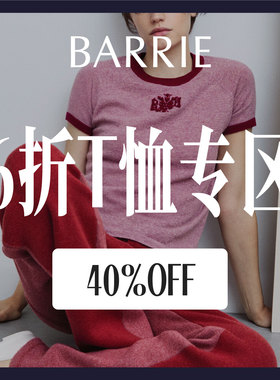 【SALE】CETTCE 现货 Barrie 羊绒贴片logo图案短袖T恤卫衣合集